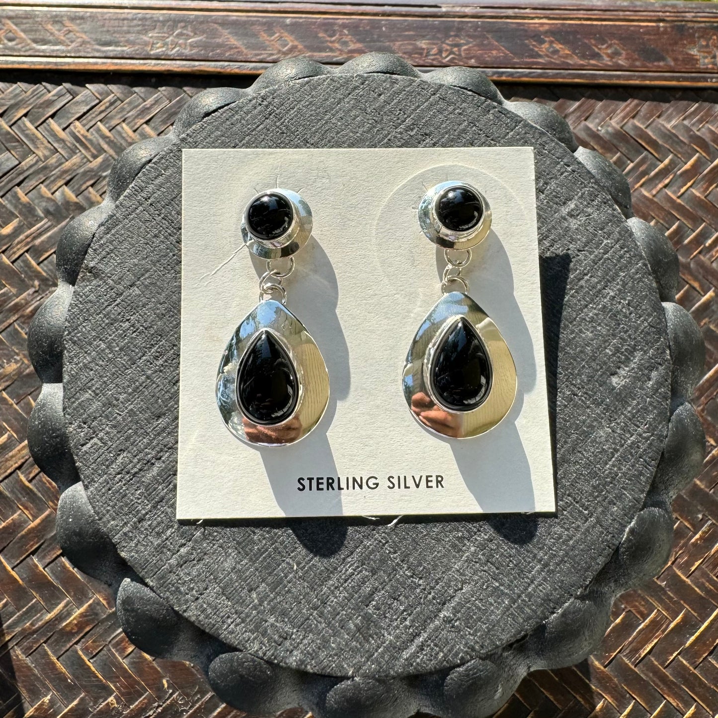 Black Onyx Dangles